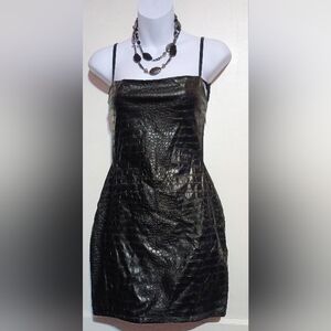 🌺BUNDLE ONLY🌺 Fashion Nova Black Faux Leather Mini Dress